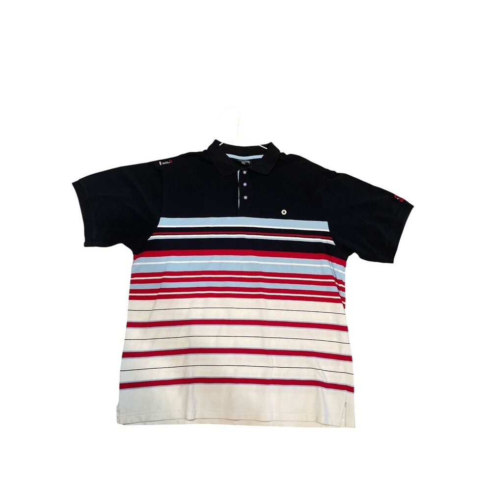 Southpole Polo Shirt‎ SZ XXL Striped Rugby Casual Mens VTG 90s Rap Y2K Hip Hop